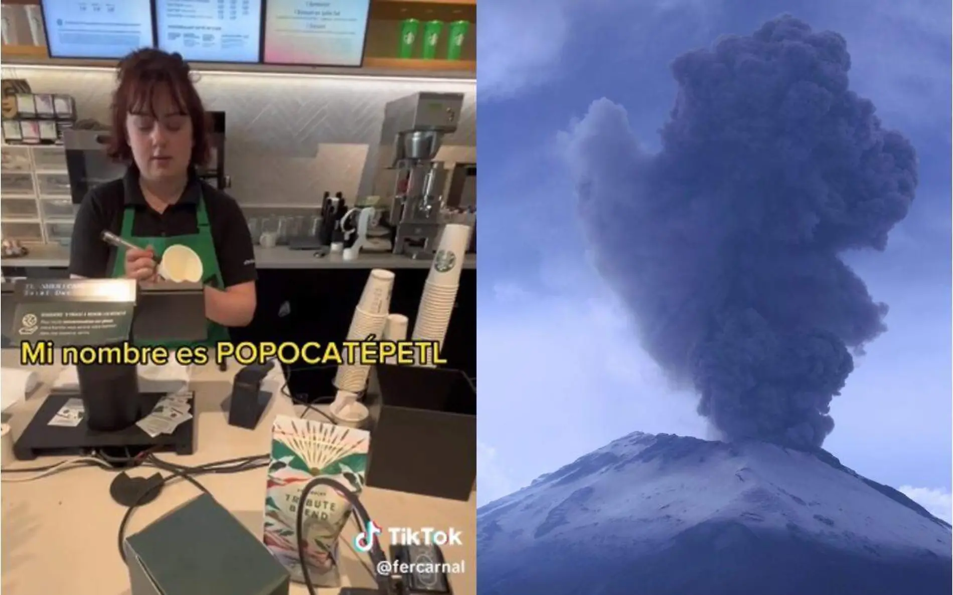 Pide cafe como Popocatepetl